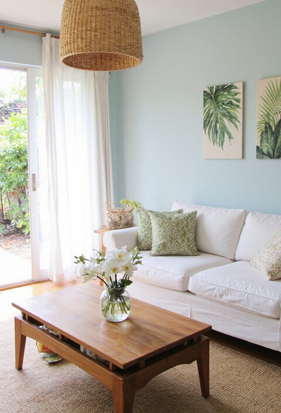 rattan pendant tropical lighting