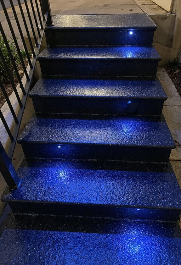 reflective epoxy nightstep glow