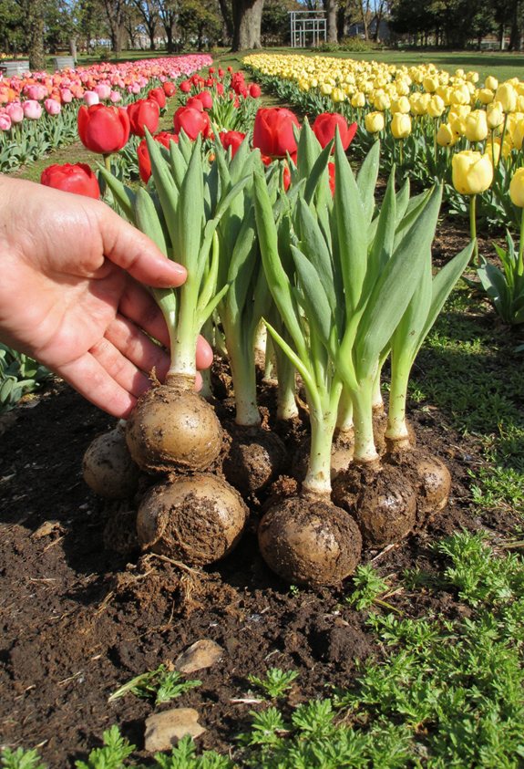 refresh tulip bulb planting