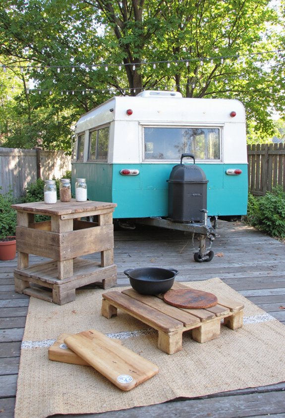 retro road trip grill station