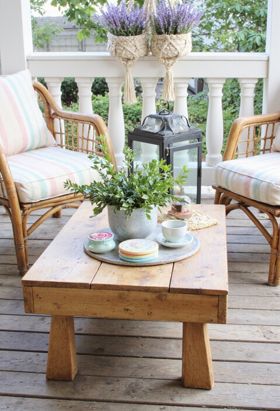 rustic pallet coffee table