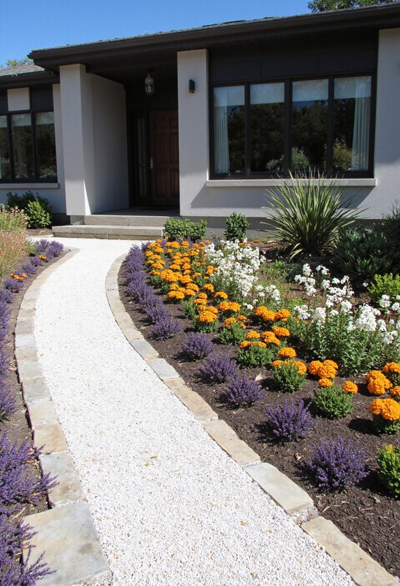 seasonal color blocking perennials
