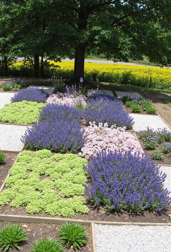 seasonal mosaic garden rotation