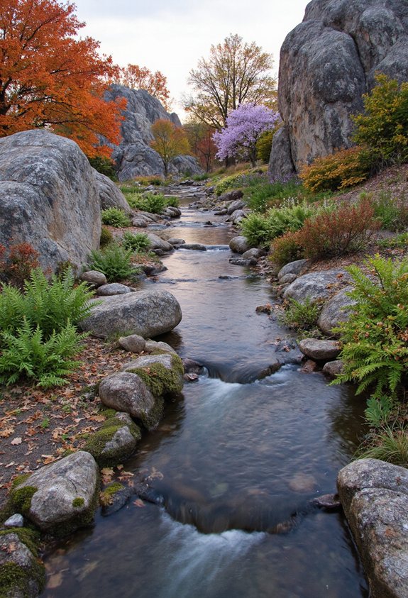 seasonal rock garden transformations
