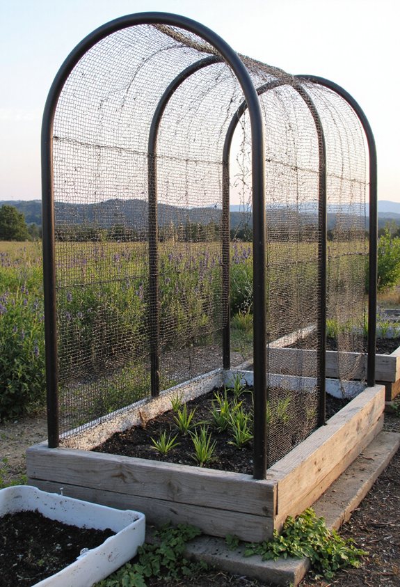 seed tray wire fence