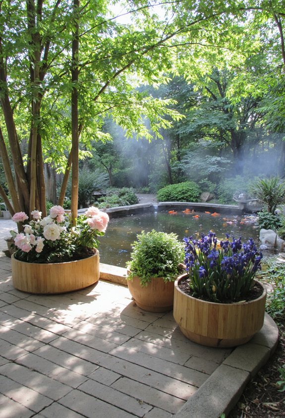 serene asian bamboo oasis