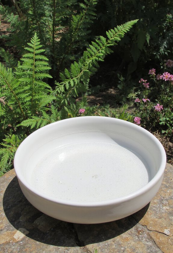 shallow dish for butterflies