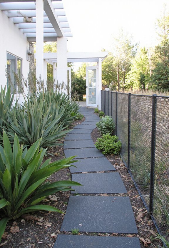 sleek wire frame garden borders
