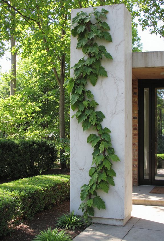 tall narrow vine column