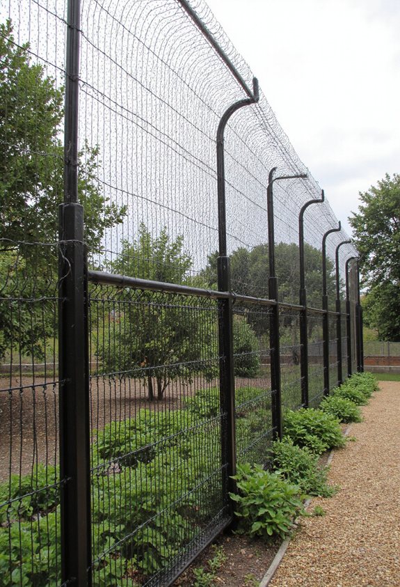 tiered multi height fence