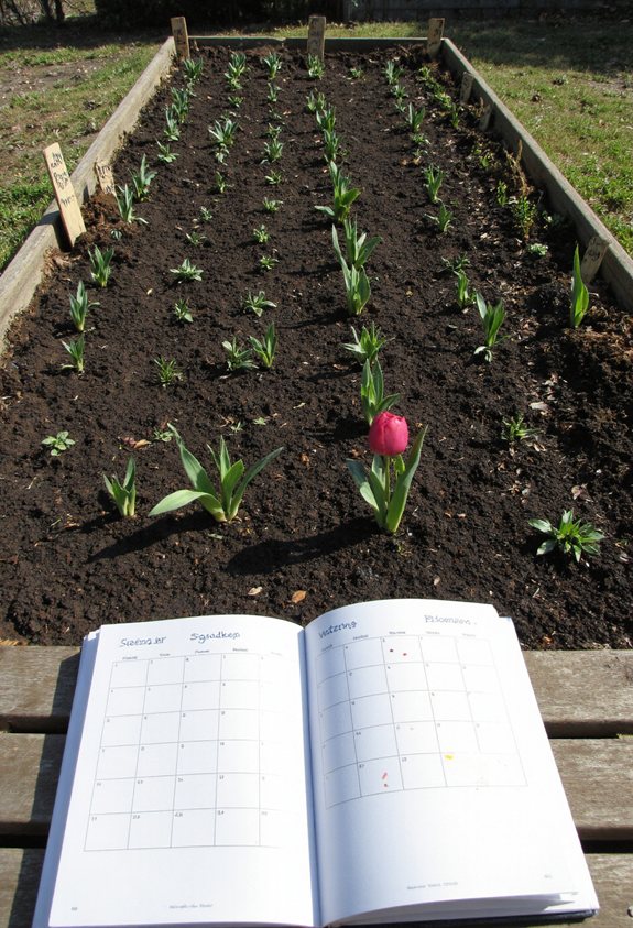 track planting care harvest dates