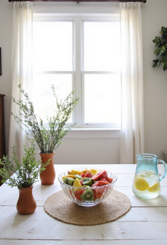 vibrant fruit bowl arrangement