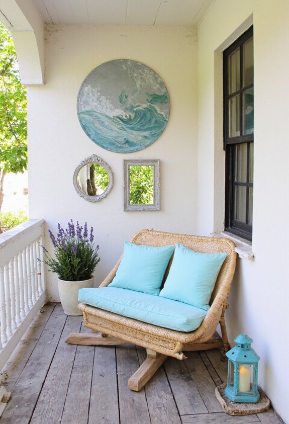 vibrant porch art