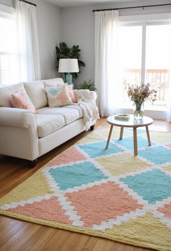 vibrant summer throw rugs