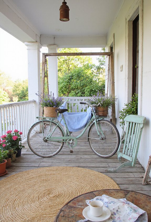 vintage bicycle decorative accent