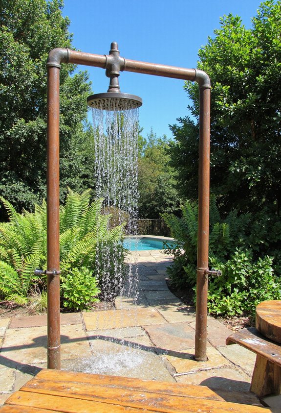 vintage metal pipe frame