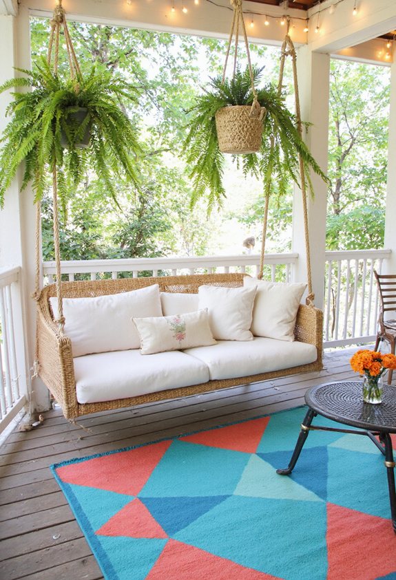 vivid outdoor rug decor