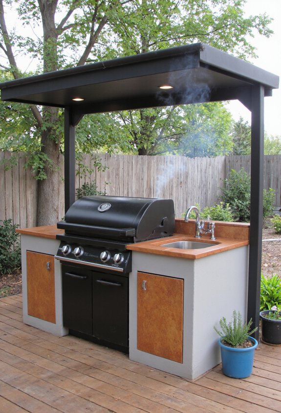 weather proof grill canopy