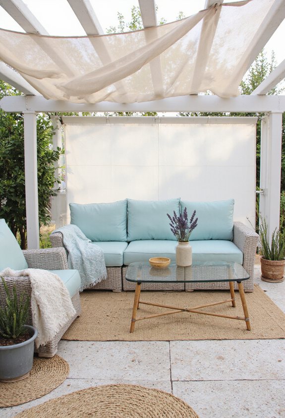 weather proof rattan patio set