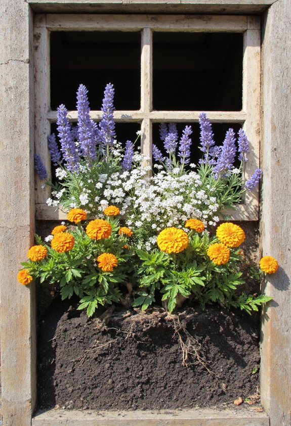 window frame garden nook