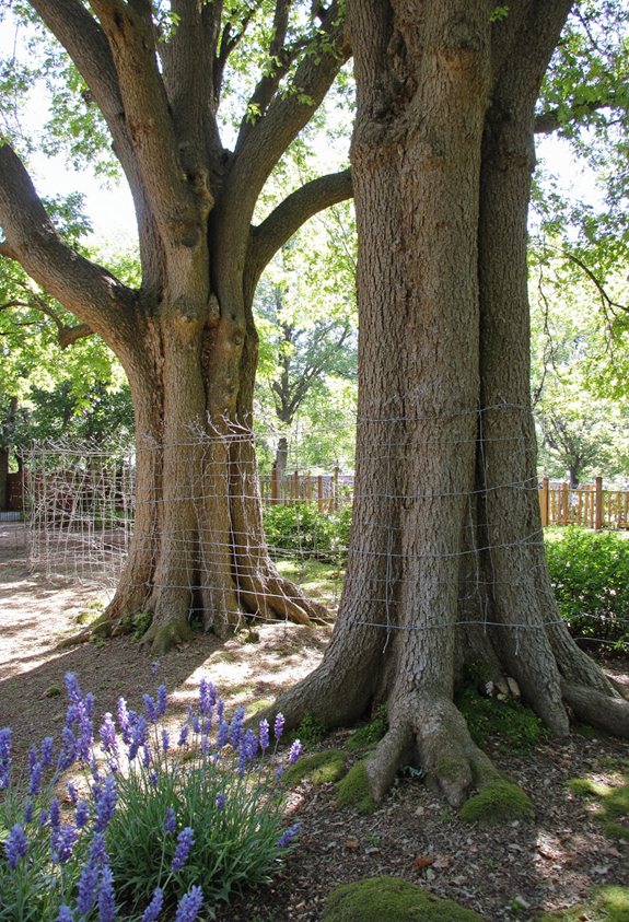 wire wrapped airy fence
