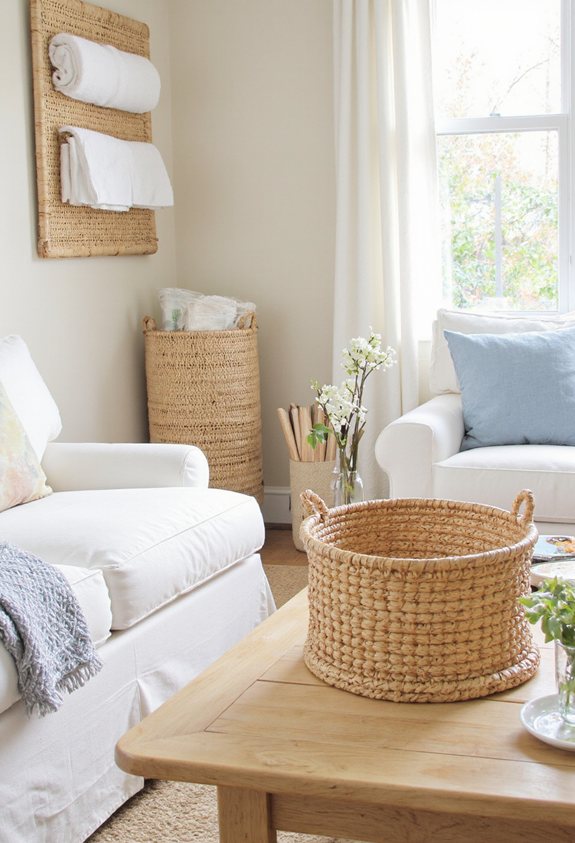 woven baskets for storage