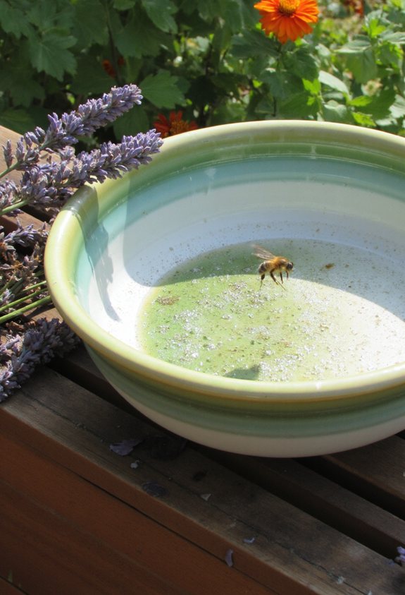 algae tainted stagnant water
