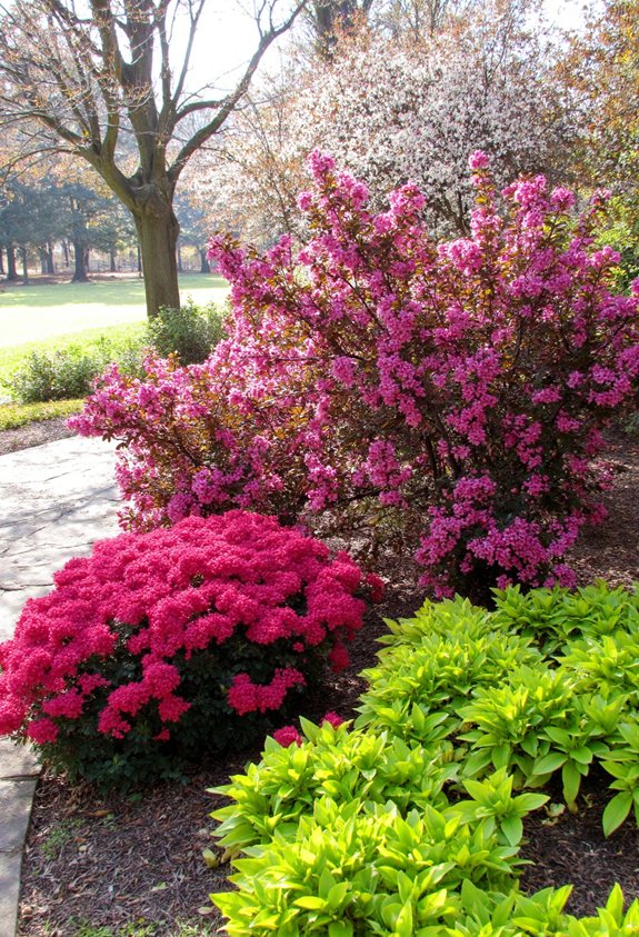 azalea hosta mixed border