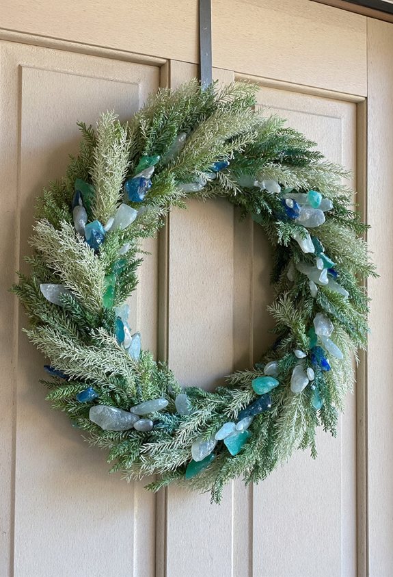 beach glass sea grass doorway