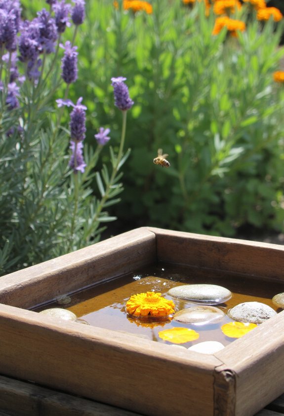 bee bath boosts pollination