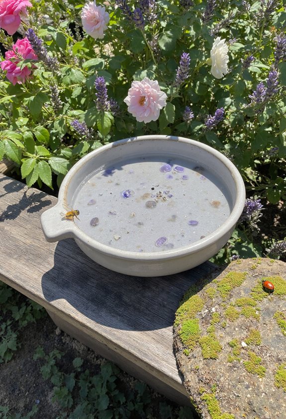 bee bath enhances pollination
