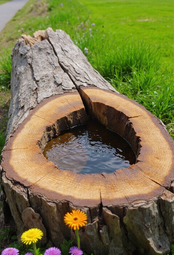 bee bath water log