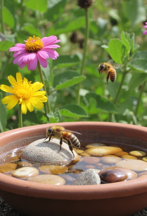 bee pollination educational observation