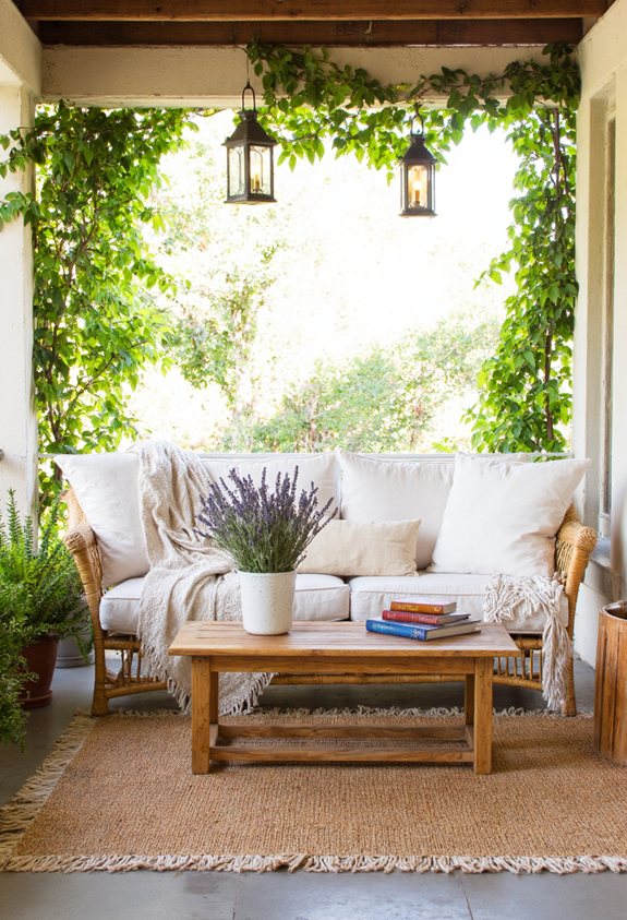 boho rattan lounge escape