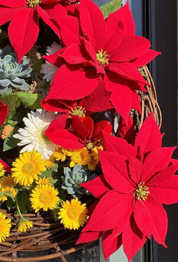 bold red summer wreath