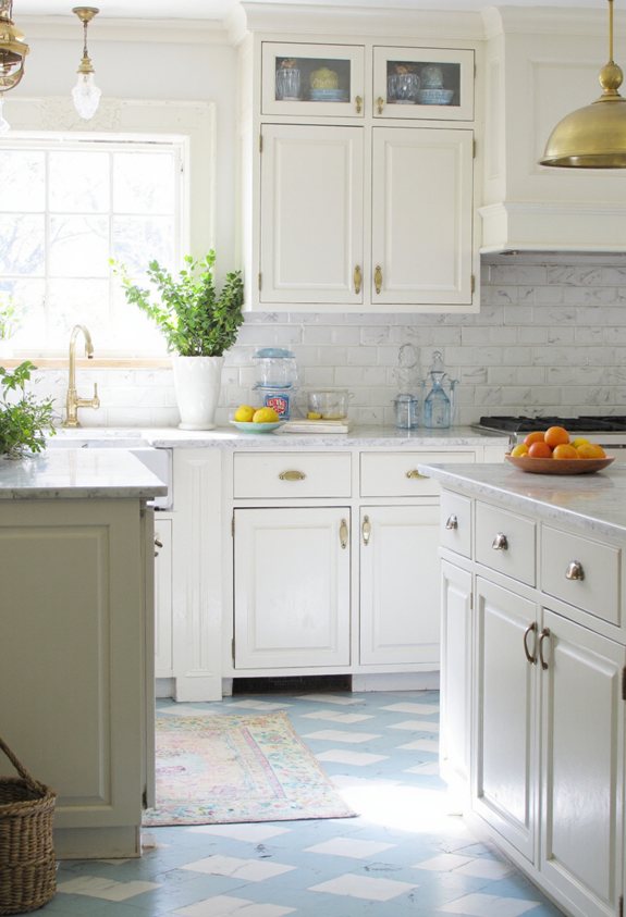 brass gold kitchen warmth