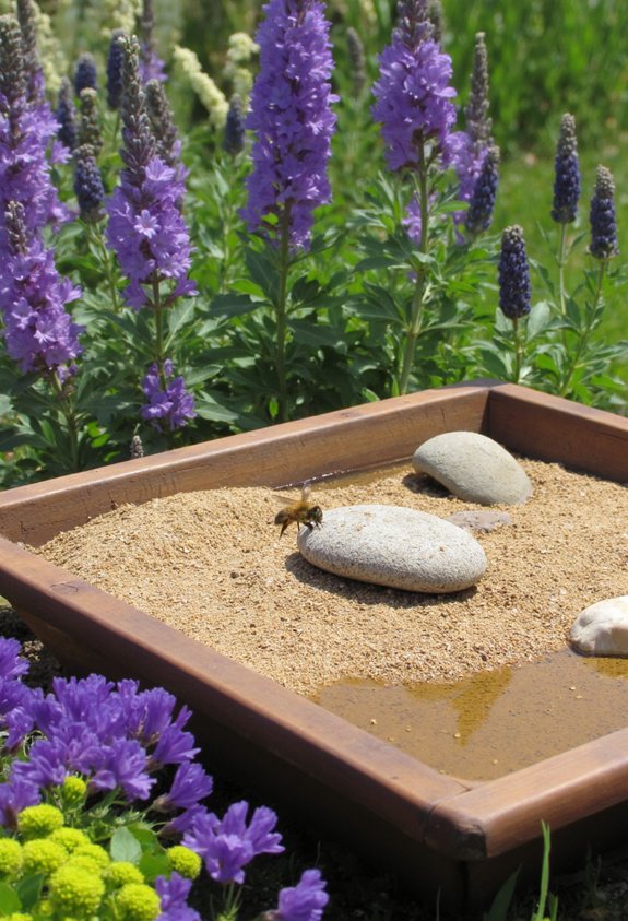 bright blossoms attract solitary bees
