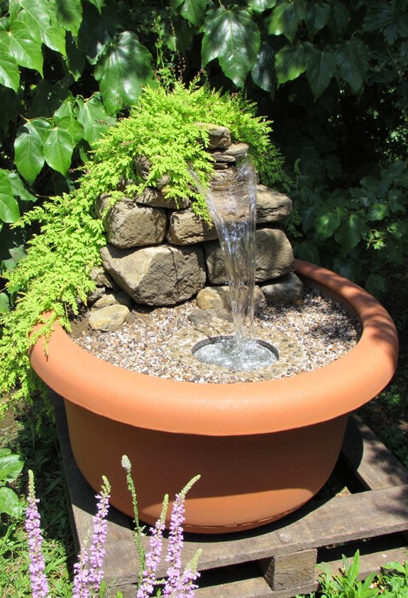 ceramic pot water fountain