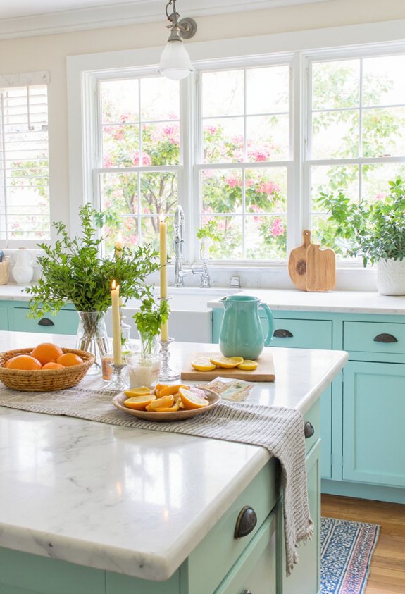 citrus candles bright kitchen