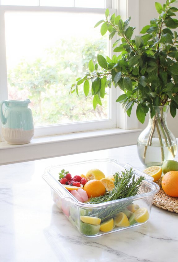 clear acrylic kitchen storage