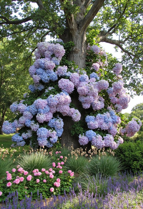 contrasting color texture height