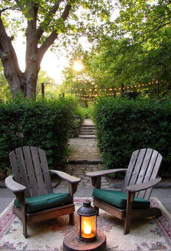 cozy lantern fire nook
