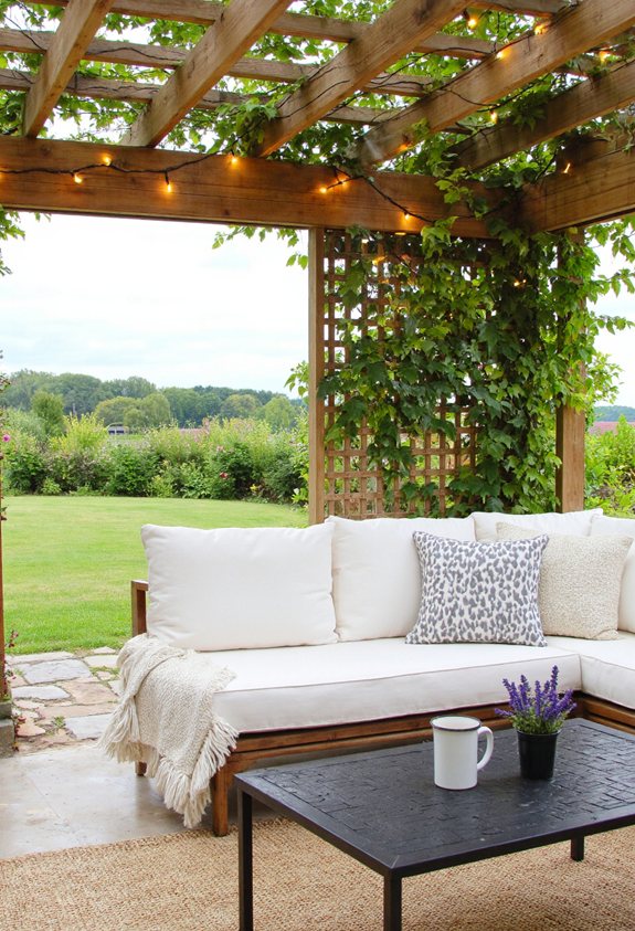 cozy pergola garden nook