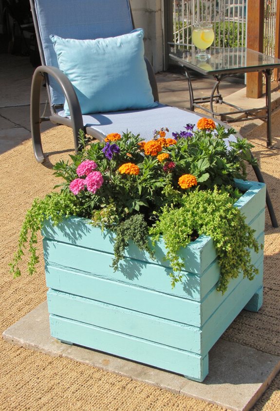 diy rustic pallet planters