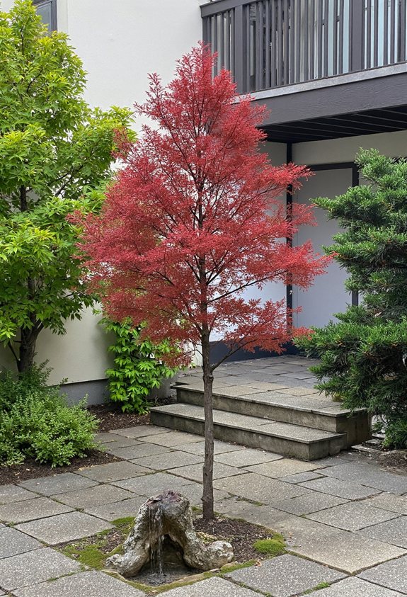 dwarf japanese maple garden