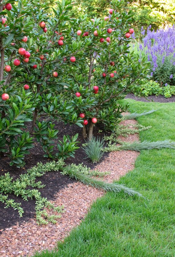 edible low maintenance fruit border