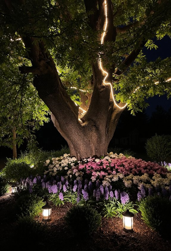 evening garden illumination ideas