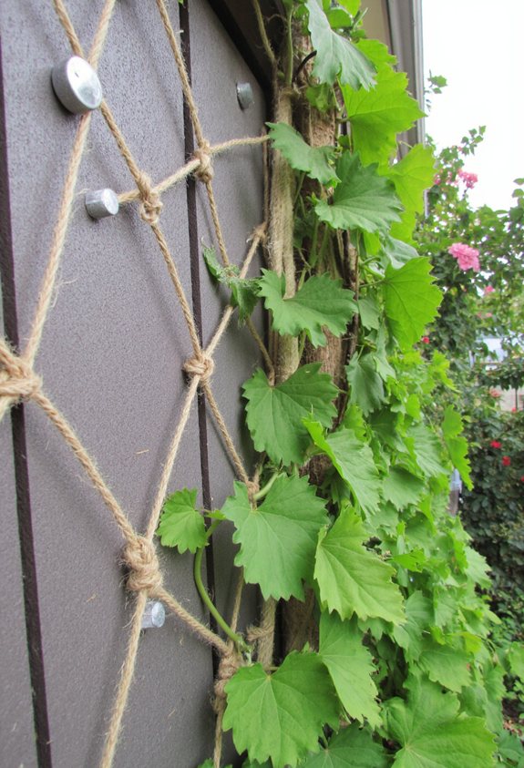 galvanized steel staple trellis