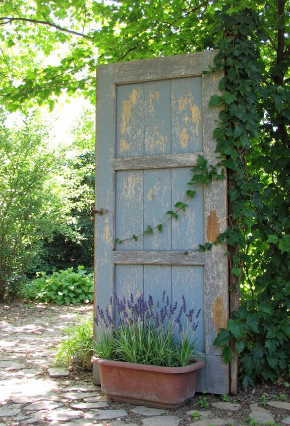 garden door entryway transformation