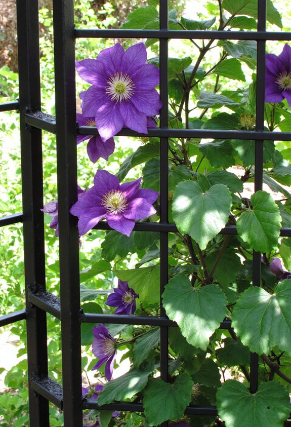 geometric metal trellis design